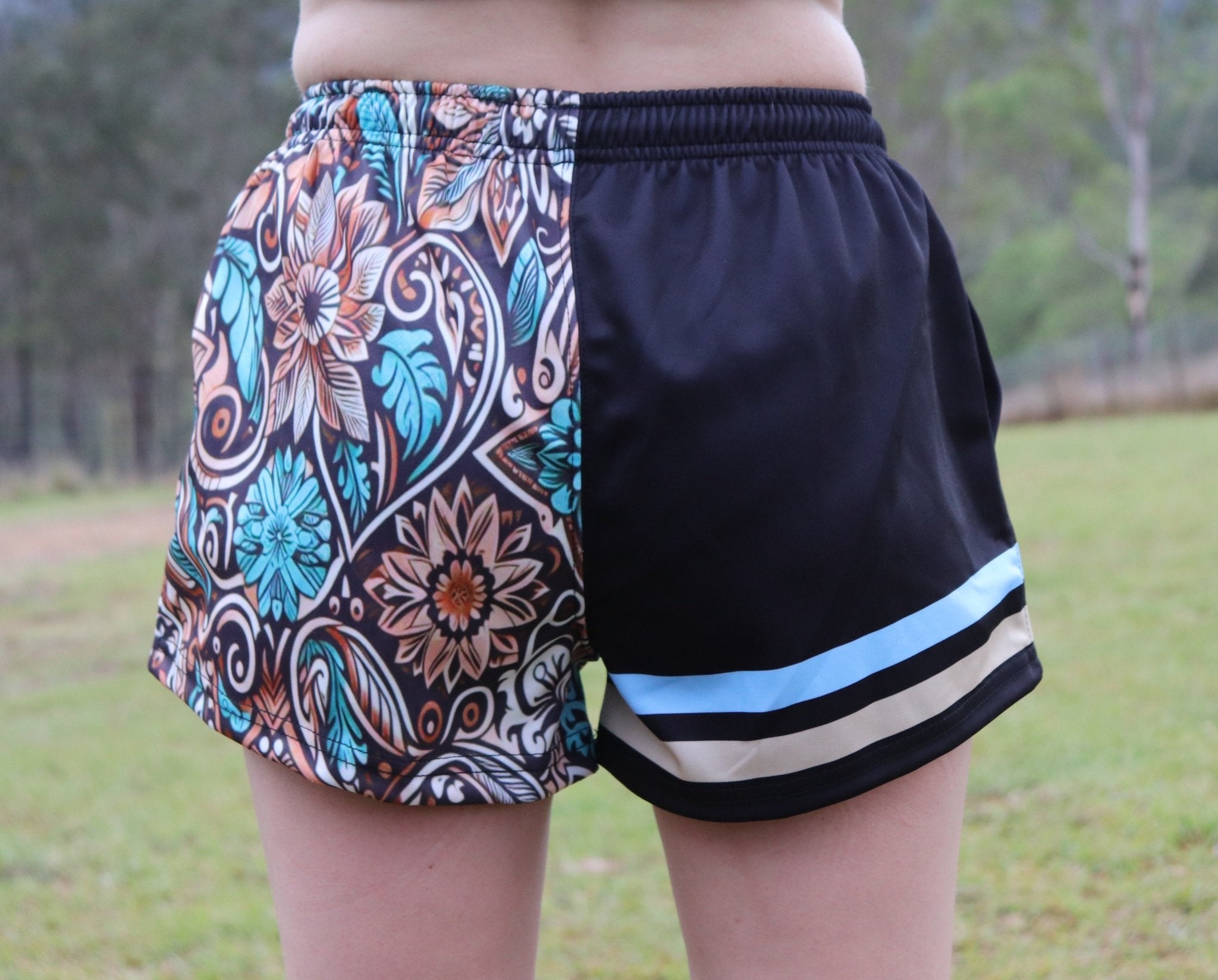 Pretty in Paisley Footy Shorts