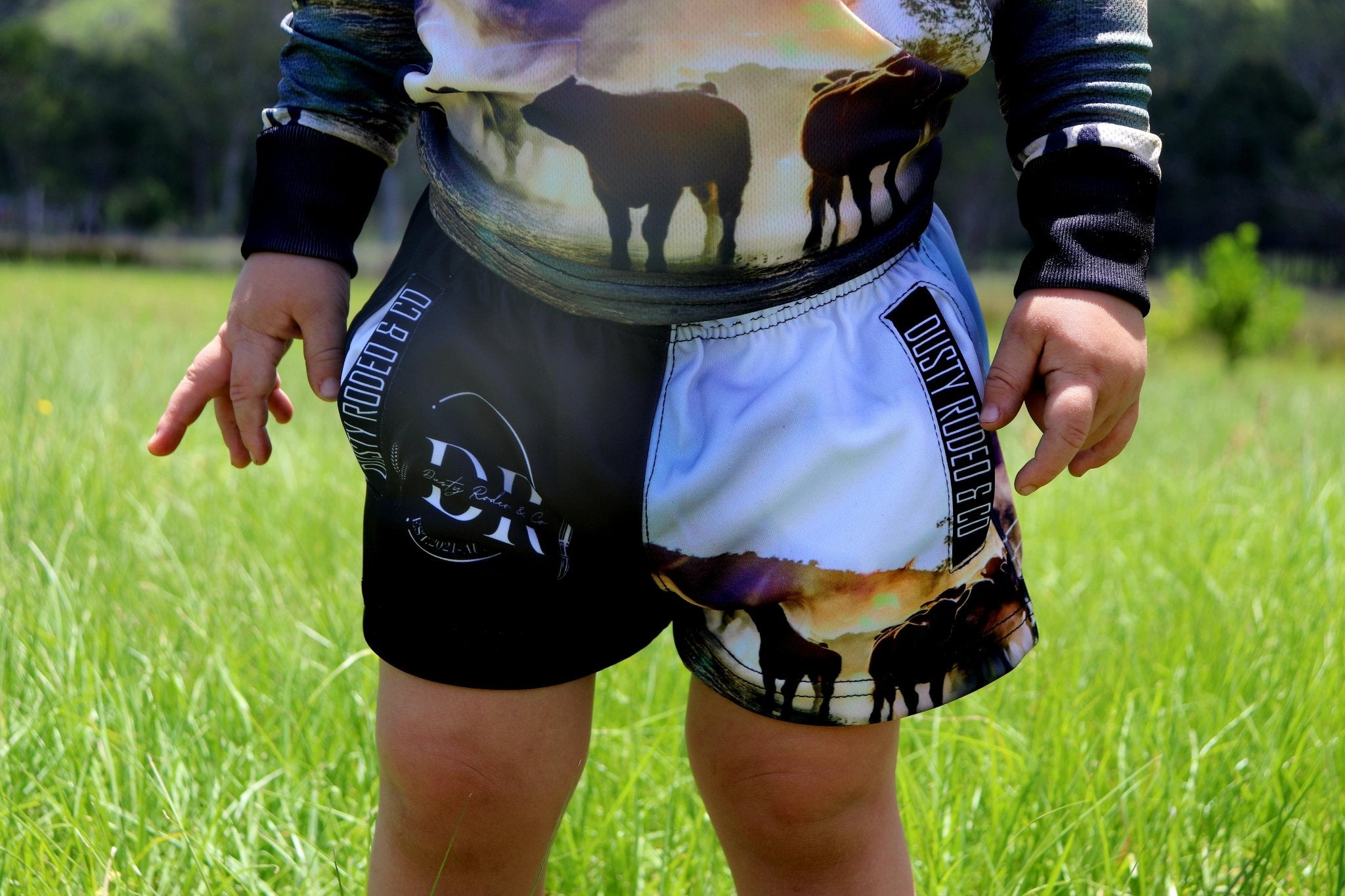 Kids Cattle Rustling Footy Shorts
