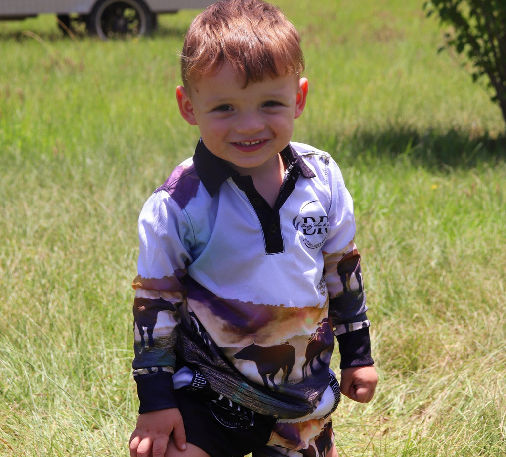 Kids Cattle Rustling Fishing Shirt