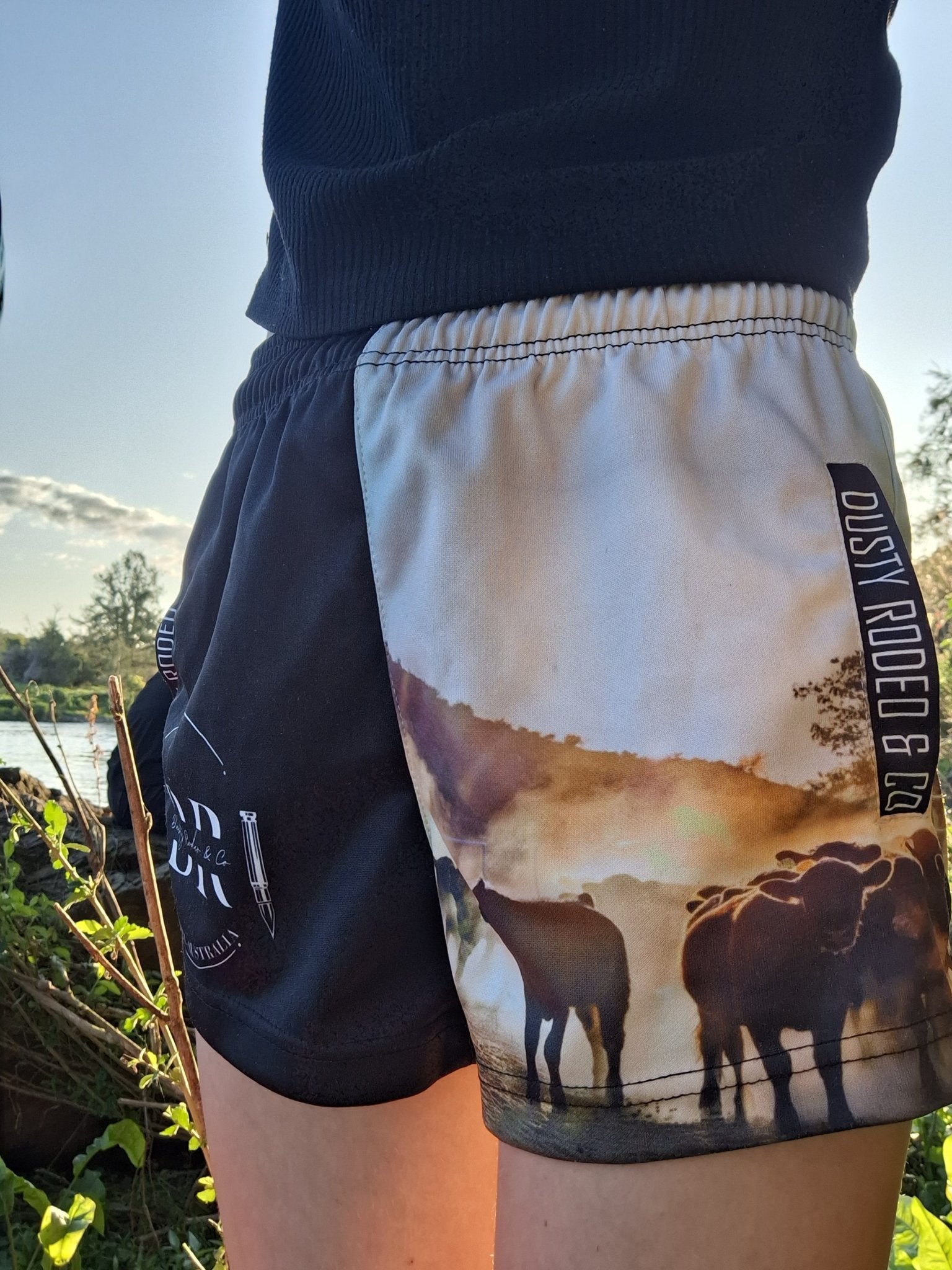 Cattle Rustling Footy Shorts