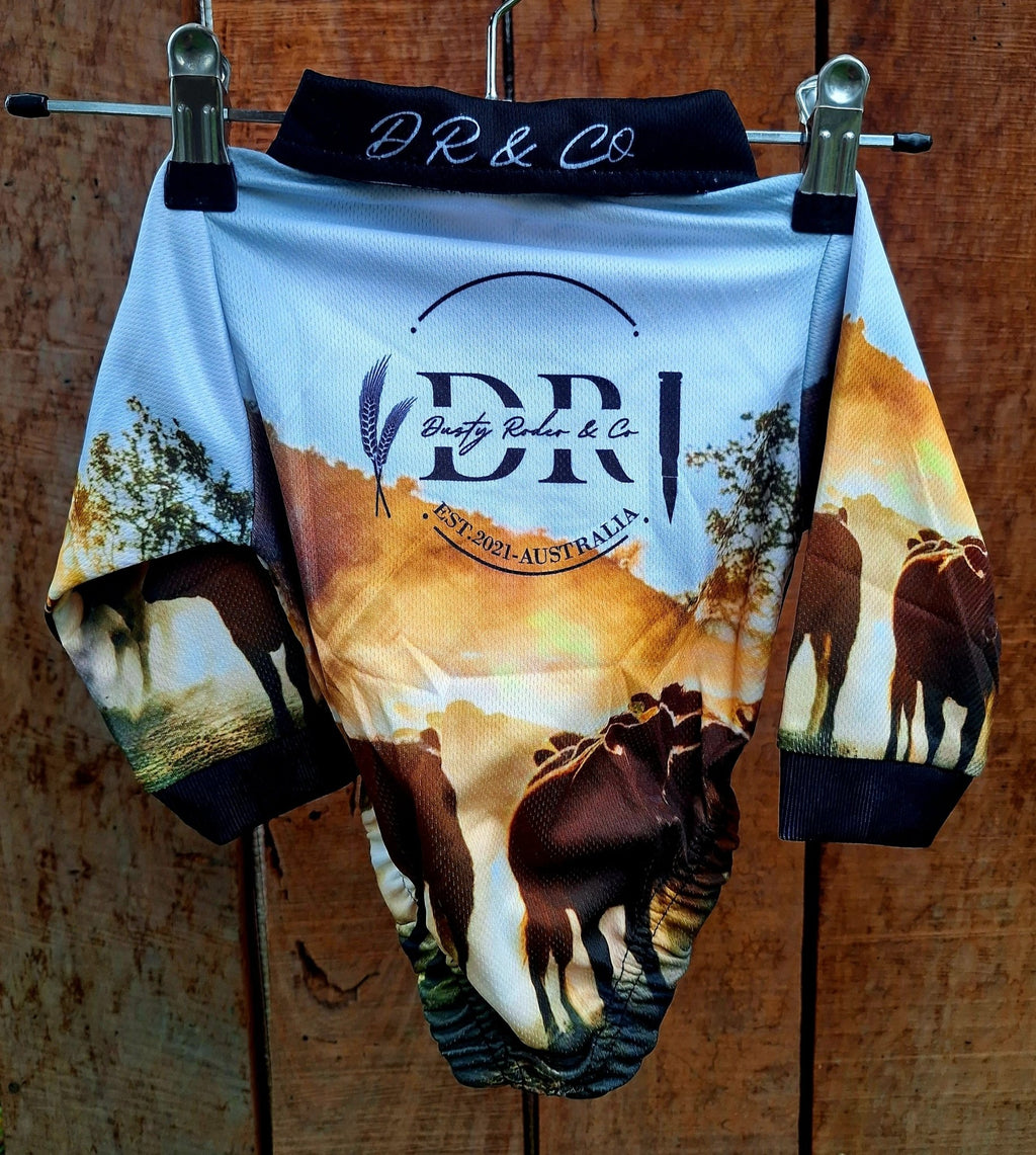 Cattle Rustling Baby Fishing Romper