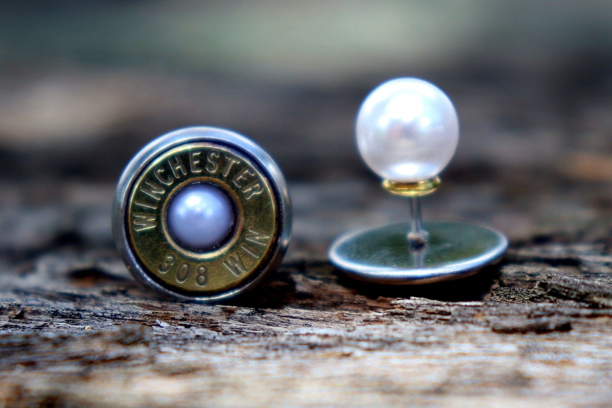 Bullet Studs with Pearl Backings
